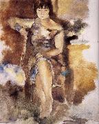 Jules Pascin, Lucy wearing the roseal dress